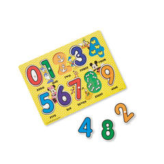 Melissa & Doug Disney peg puzzles numbers pegs: easy grip for counting with 0β9.