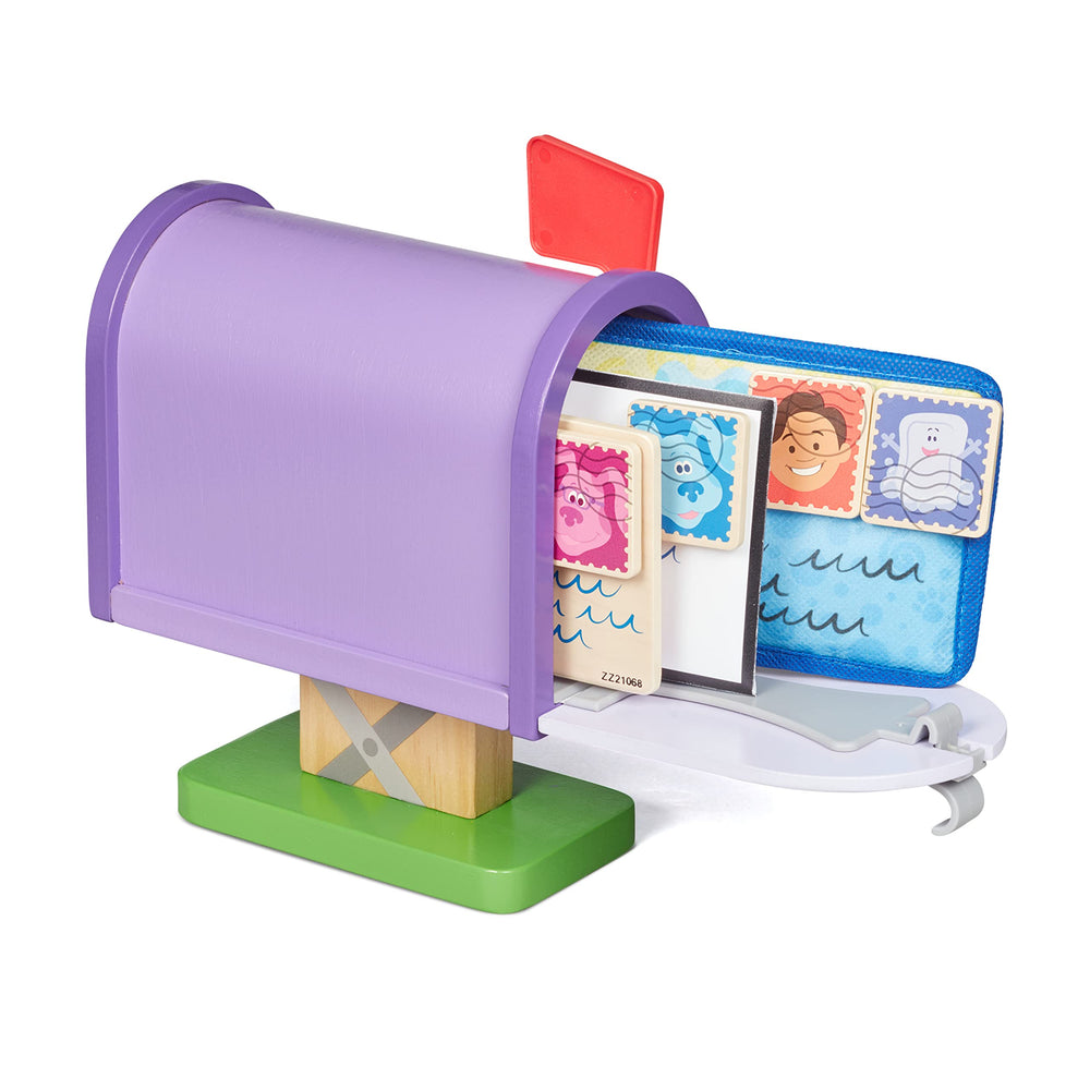 Melissa & Doug double-sided puzzle enhances problem-solving during mailbox adventures.