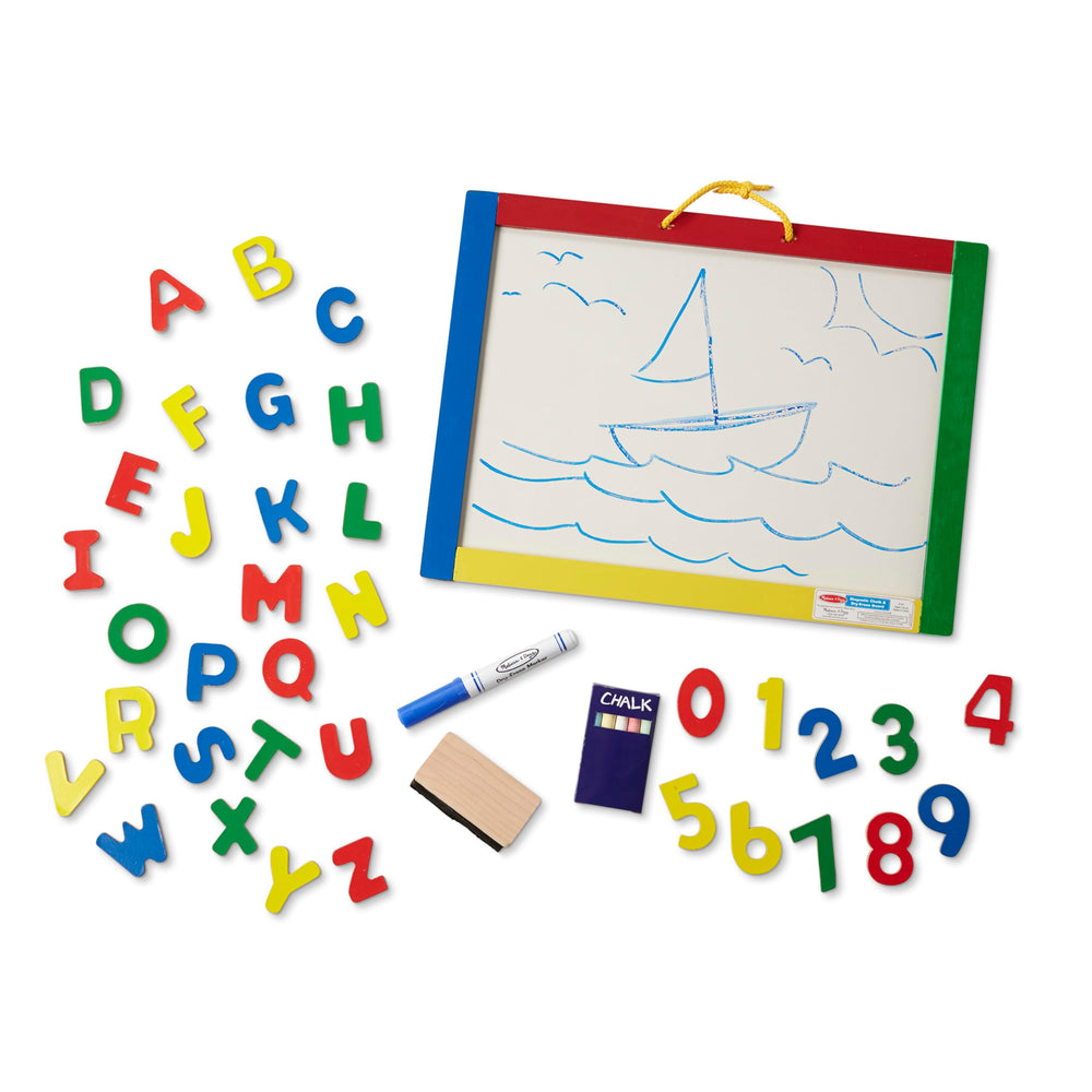 Melissa & Doug colored chalk sticks offer tactile drawing experiences.