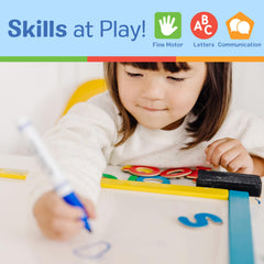 Melissa & Doug eraser and marker provide quick, mess-free writing on a dual surface.