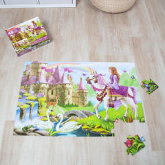 Melissa and Doug extra-thick pieces endure busy playtime with easy-clean surfaces.