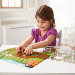 Melissa & Doug Farm Sticker Pad pasture background invites imaginative play