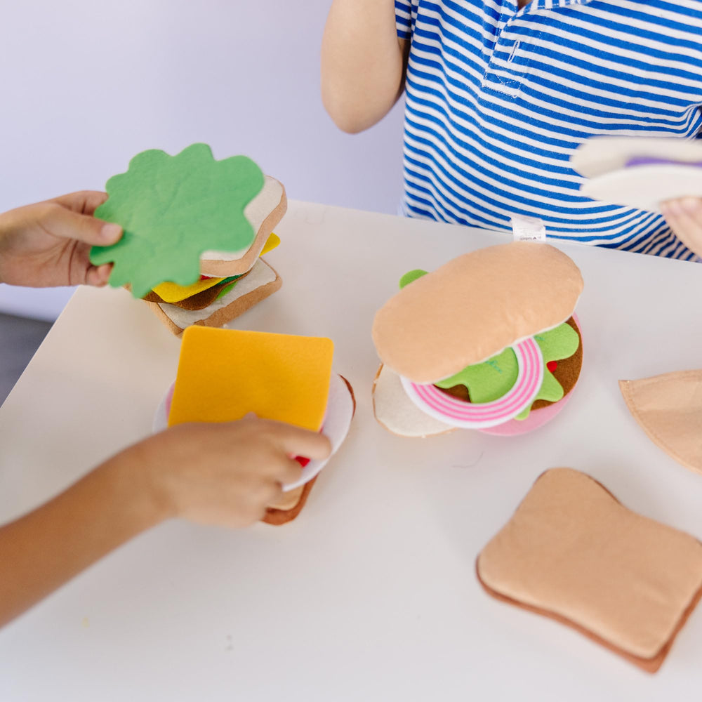 Melissa & Doug felt meats and cheeses for colorful sandwich layers.