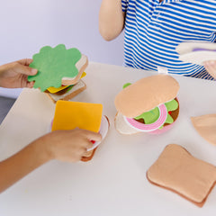 Melissa & Doug felt meats and cheeses for colorful sandwich layers.