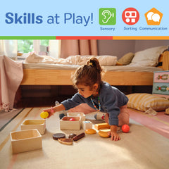 Cheese piece from Melissa & Doug Food Groups for versatile pretend meals.