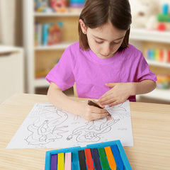 Easy to grip shapes promote early writing readiness in a playful way.