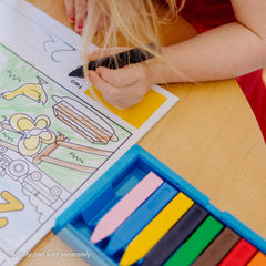 Ten vibrant colors provide a wide range for color exploration.