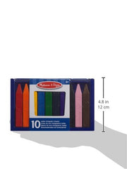 Triangular grip helps little hands hold crayons easily during drawing practice.