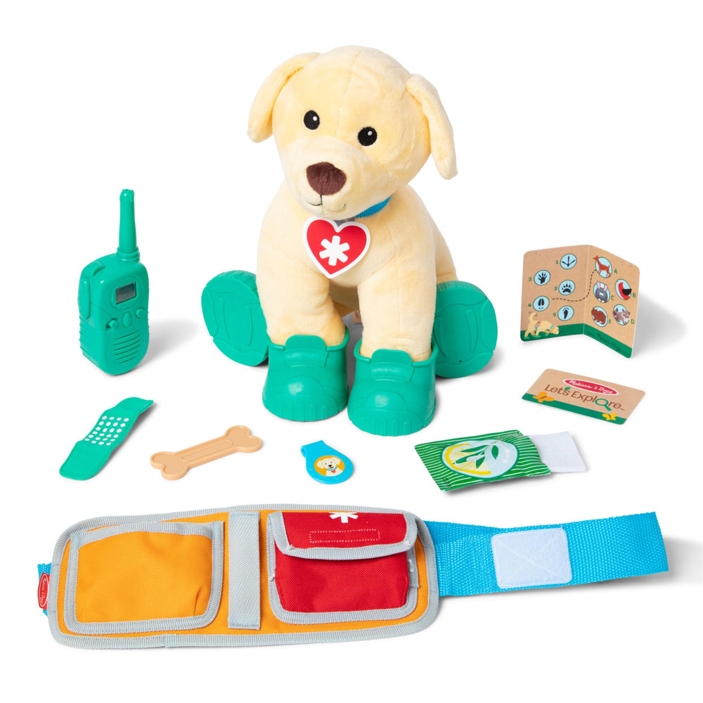 Melissa & Doug Ranger Dog plush ready for imaginative adventures and cuddles.