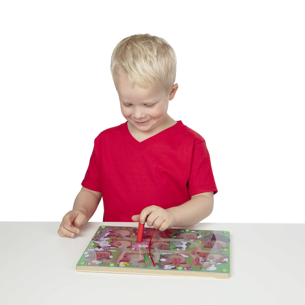Melissa and Doug Magnetic Wand Number Maze introduces early math concepts through exploration.
