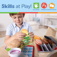 Melissa & Doug double-sided menu sign helps kids plan and present custom meals.