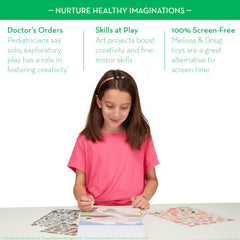 Melissa & Doug Giraffe Scene invites careful placement of numbered stickers