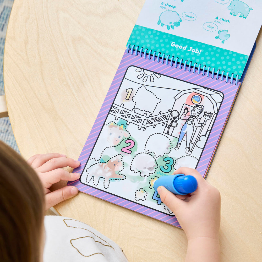 Melissa & Doug Water Wow pen used for easy, mess-free color reveal