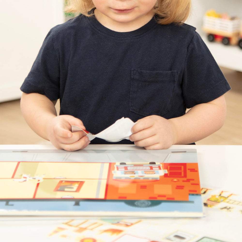 Melissa & Doug My Town background fire house for emergency storytelling