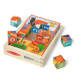 Melissa & Doug National Parks blocks with letters and animals for early literacy