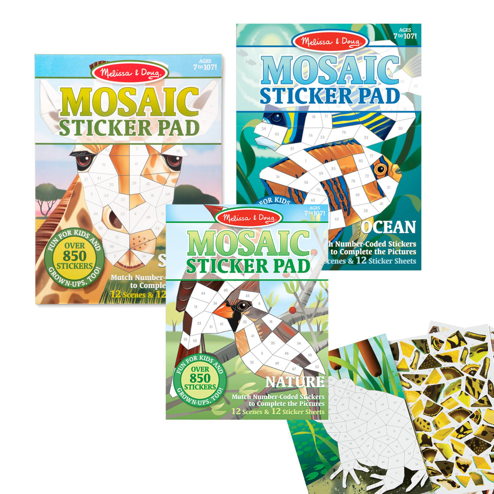Melissa and Doug Ocean Animals mosaic scene 3 invites imaginative marine life crafting.