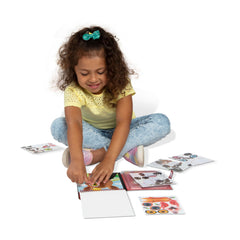 Melissa & Doug sticker-storage feature keeps cleanup quick during travel.