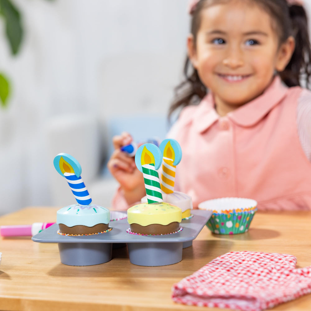 Durable wooden baking tray keeps little chef activities organized.