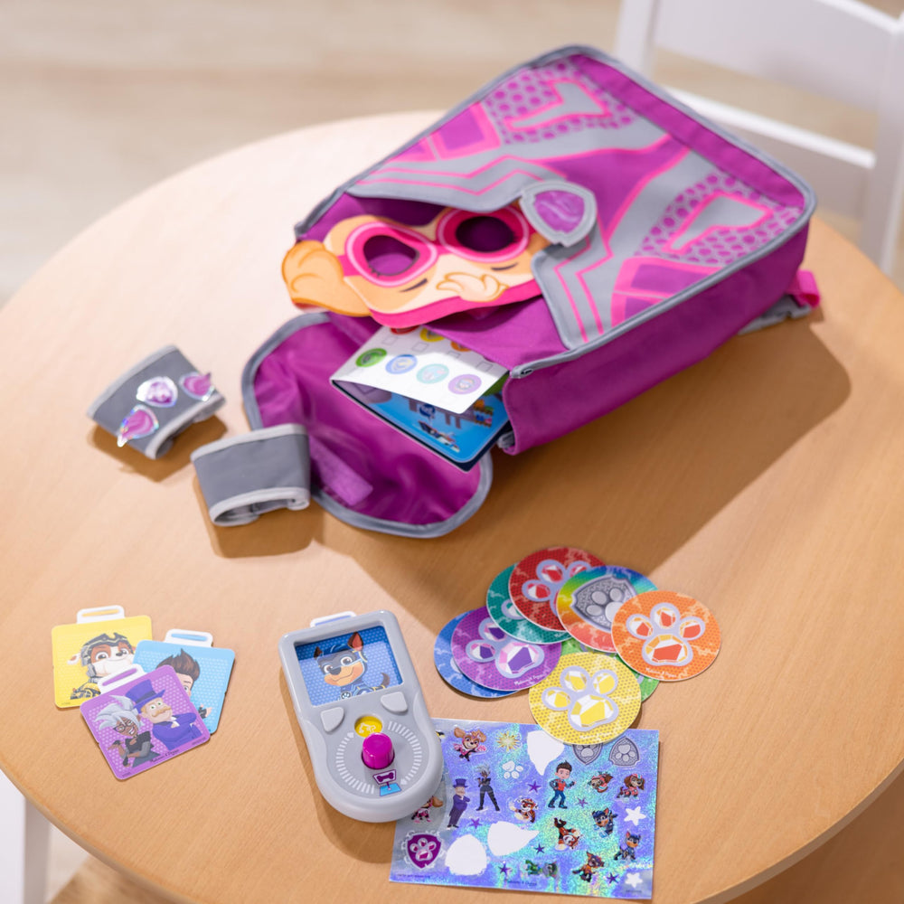 Mighty Skye foil-sticker-sheet adds personal decorations for play.
