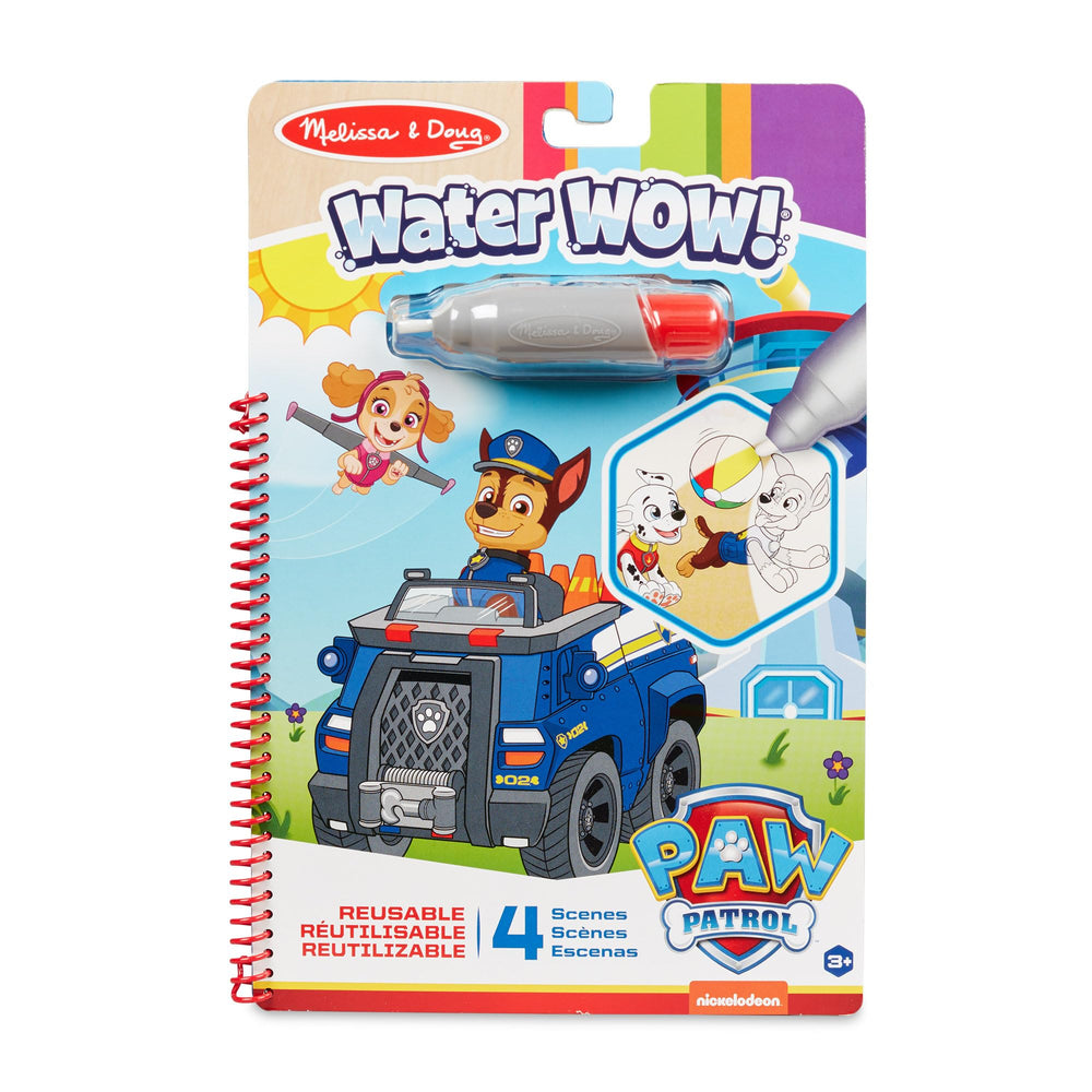 Melissa & Doug PAW Patrol Water Wow Chase board reveals colors with water.