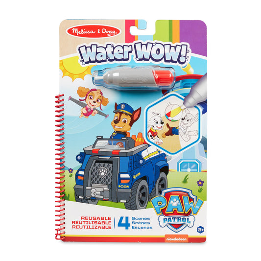 Melissa & Doug PAW Patrol Water Wow Chase board reveals colors with water.