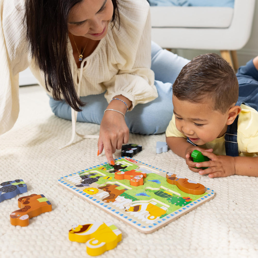 Melissa & Doug Pets Puzzle figures standing upright sparks pretend-play storytelling