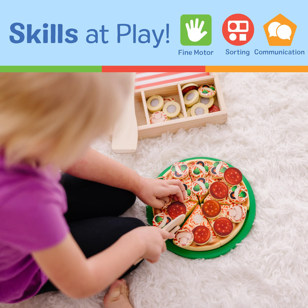 Melissa & Doug pizza tray storage box doubles as organized play storage