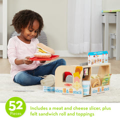 Melissa & Doug play money bundle supports counting and basic transactions during pretend dining.