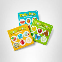Melissa & Doug Poke-a-Dot 3-pack travel case keeps learning toys organized for on-the-go use