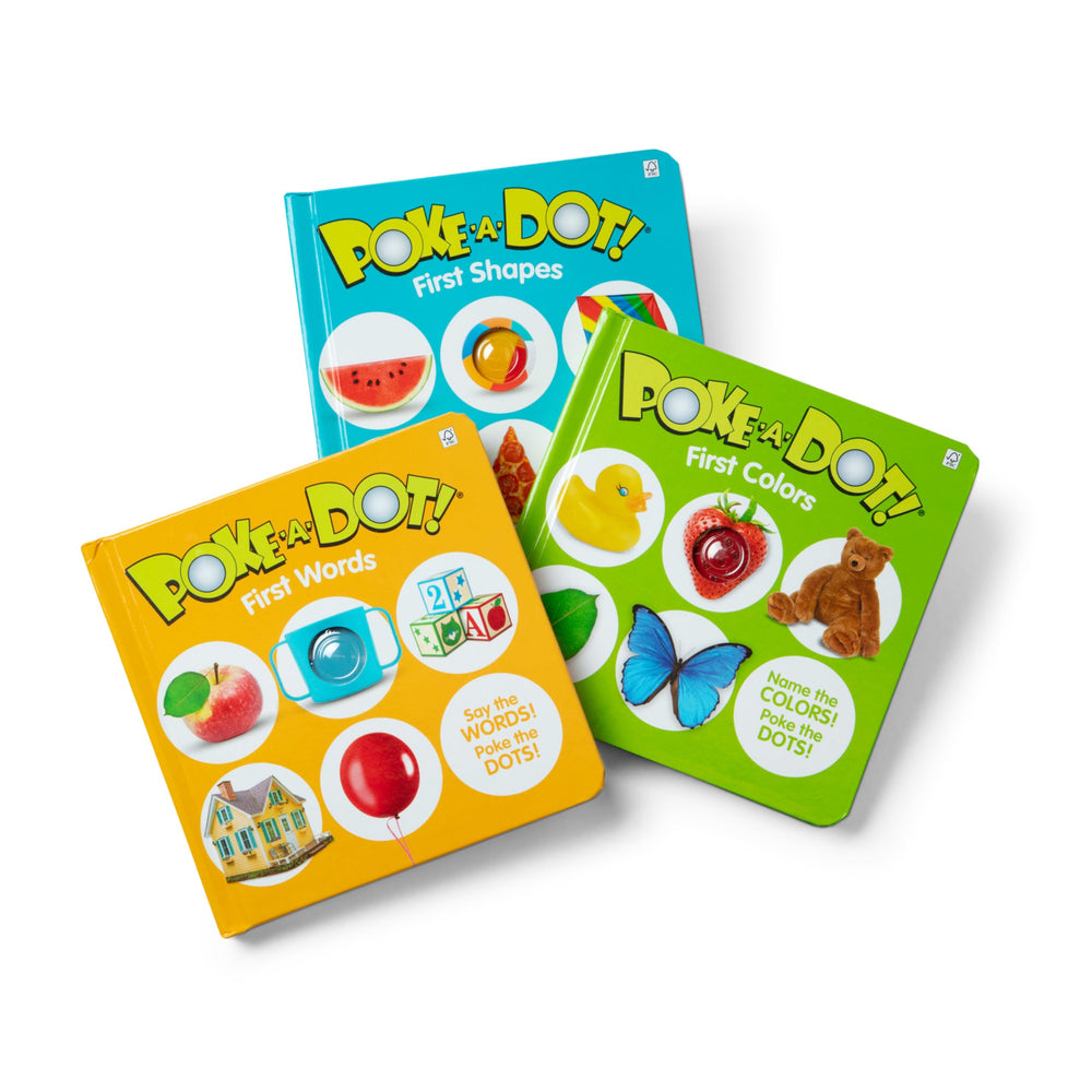 Melissa & Doug Poke-a-Dot First Words red shoes stimulate vocabulary via interactive poking