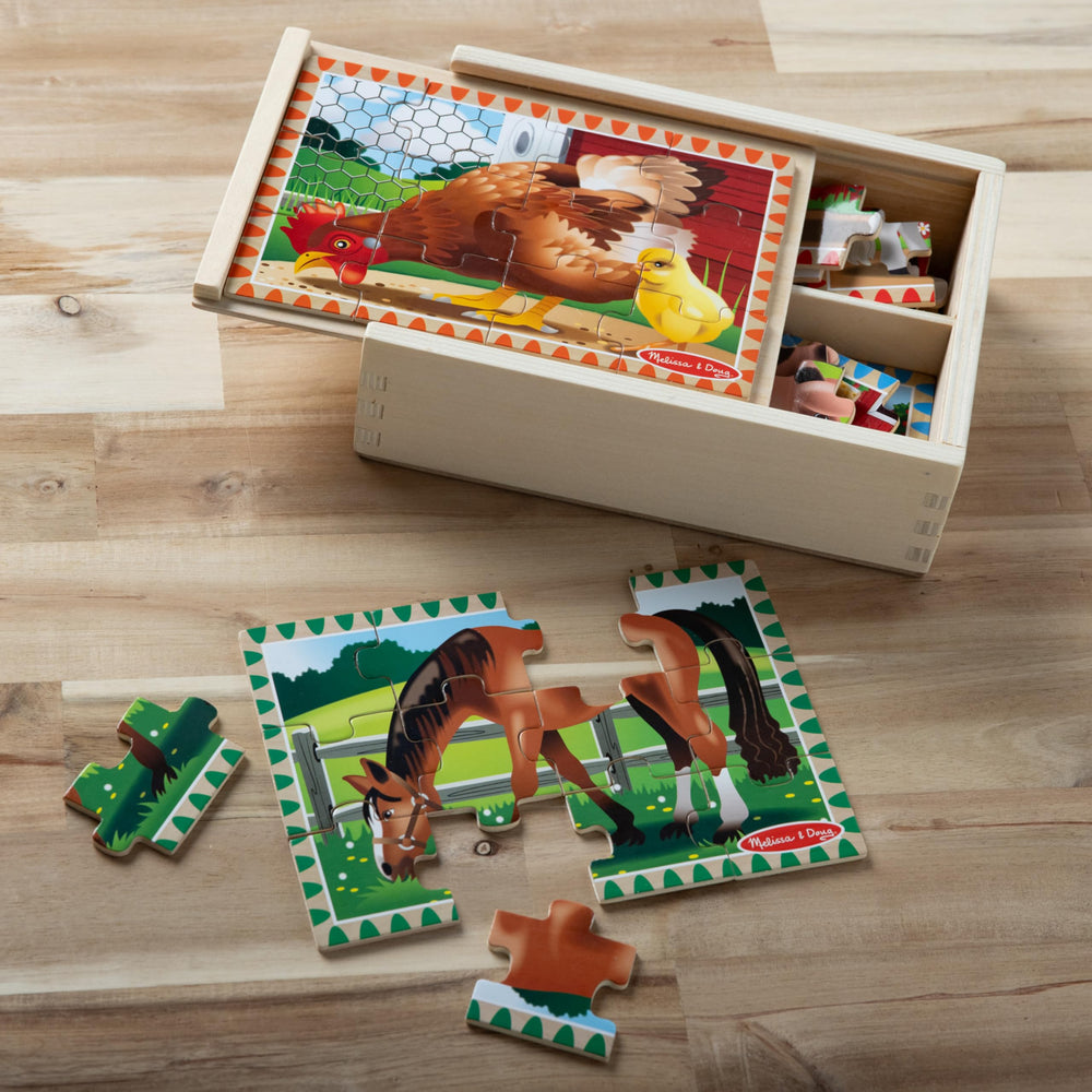 Melissa & Doug kid-friendly wooden toy encourages independent play