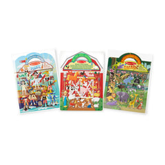 Melissa & Doug Puffy Sticker Pirate background fosters imaginative storytelling on reusable scenes.