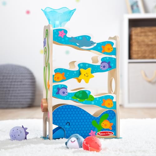 Melissa & Doug Rollables Ocean Slide compatible with other Rollables playsets.