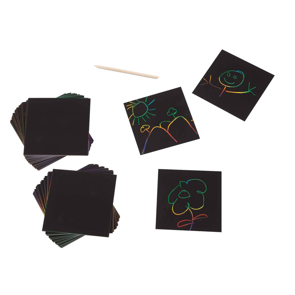 Reusable desktop dispenser helps organize the notes and stylus after art sessions.