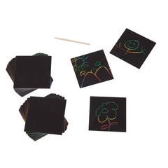 Reusable desktop dispenser helps organize the notes and stylus after art sessions.