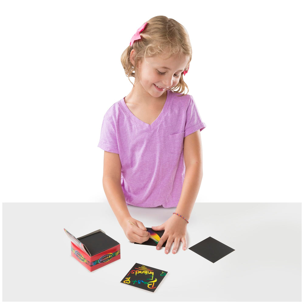 Easy to use scratch art for kids' crafts and journaling.
