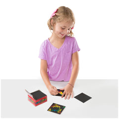 Easy to use scratch art for kids' crafts and journaling.