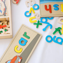 Melissa & Doug See & Spell is ideal for ages four and up during screen-free play.