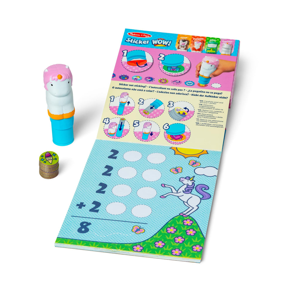 Melissa & Doug Sticker WOW 24-page pad designed for guided creative play.
