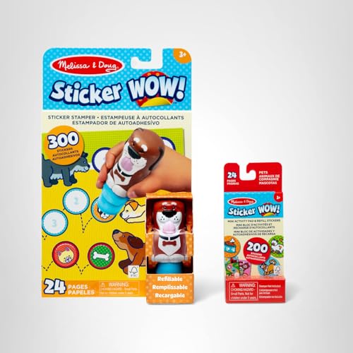 Mess-free play with easy to remove stickers supports quick art projects.