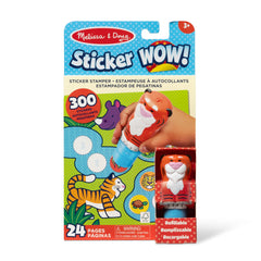 Melissa & Doug Sticker WOW tiger stamper for imaginative safari play.