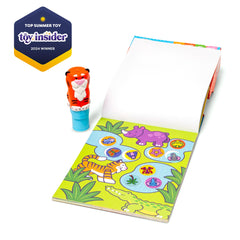 Melissa & Doug Sticker WOW travel-friendly design with built-in stamper storage.