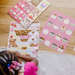 Decorating cookies with the sticker assortment inspires imaginative play sessions.