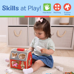 Melissa & Doug tractor piece supports pretend farming and motor skill practice on the go
