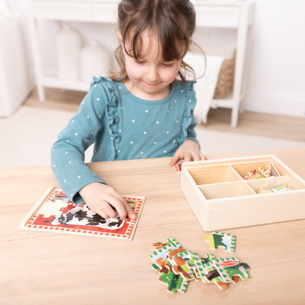 Melissa & Doug travel-friendly farm puzzles for on-the-go fun