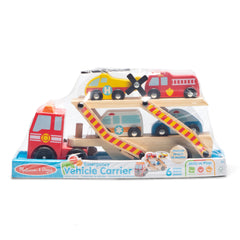 Melissa & Doug upper level extension expands the truck for longer rollout play.
