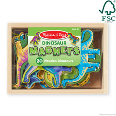 Compact Melissa & Doug dinosaur storage box on a shelf