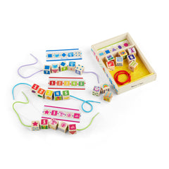 Wooden storage crate keeps beads organized after use