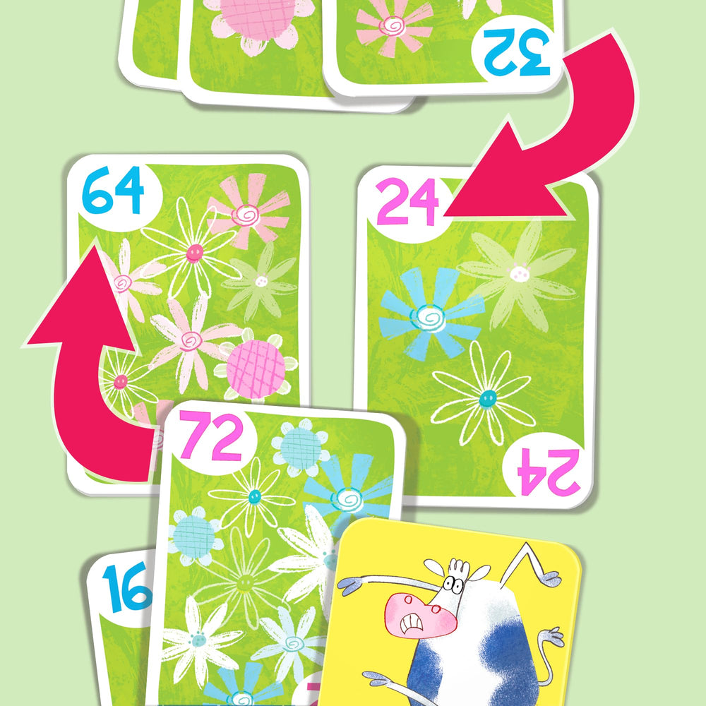 Melon Rind Jump 8 cows twist card, playful pause that builds anticipation and focus.