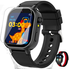 Melontti kids smartwatch waterproof front view showing durable shell for active play